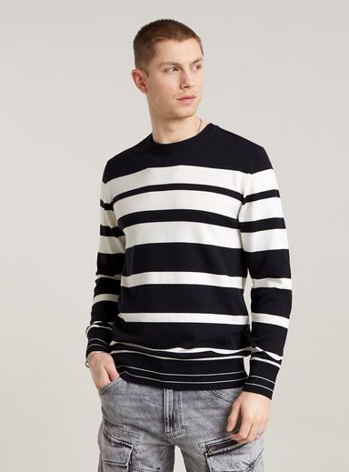 Jersey Irregular Stripe Knitted